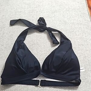 Cocship Bikini Top Black Padded cups Halter style size 38D